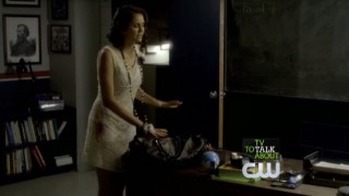 The Vampire Diaries S3x20 - Elena gets rid of Alaric hunting vampire stuff