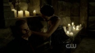 The Vampire Diaries 3x20 - Boonie feeds Alaric and he comes back to life