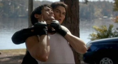 The Vampire Diaries S4x10 - Damon does a little training