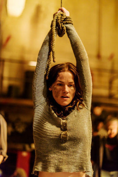 Van Helsing S1x05 Vanessa is strung up as a snack for Julius' gang of vampires