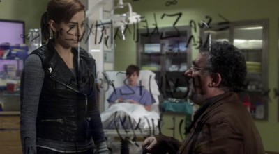 Warehouse 13 S4x17 Claudia Artie with math boy