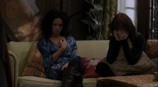 Warehouse 13 S4x01 - Leena and Claudia are in tears