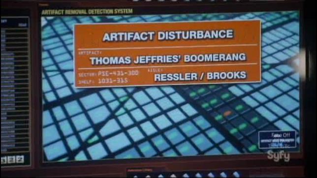 Warehouse 13 S4x09 Thomas Jeffries Boomerang