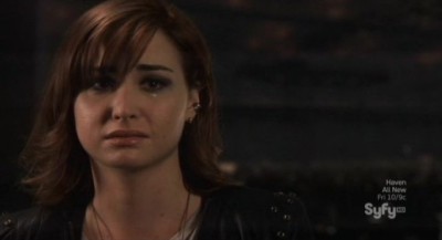 Warehouse 13 S4x10 - Claudia cries over what Artie has become